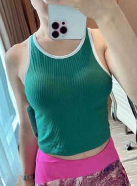 Lululemon Ebb To Street Racer Crop Tank 含胸垫 短款运动背心