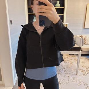 Full Oversized Zip 短款 全拉链外套 lululemon 连帽 Scuba