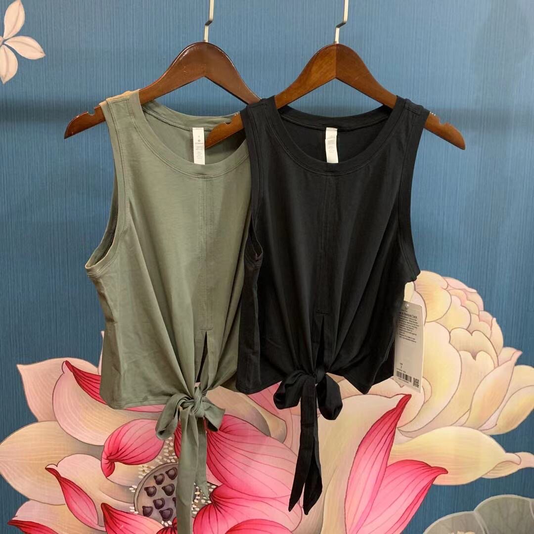 lululemon短款系带背心