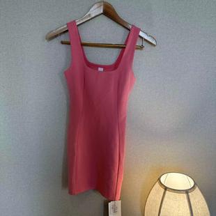 lululemon ribbed softstreme 女士螺纹方领口连衣裙