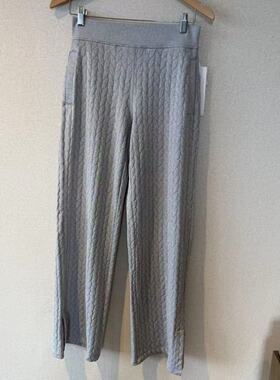 lululemon engineered warmth 女士运动绞花针织长裤