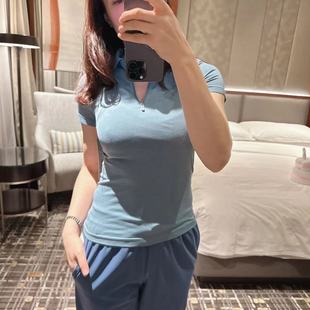 lululemon swiftly tech女士短袖 半拉链休闲衫