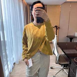 lululemon sueded Terry front-overlap pullover女士短款卫衣