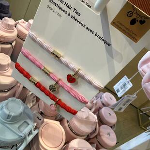 lululemon charm hair ties 发圈