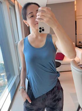 lululemon modal-silk side-slit tank 女士运动背心 侧开叉