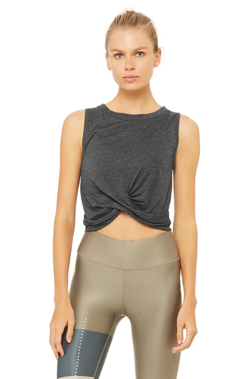 ALO YOGA COVER TANK 高腰无袖运动背心  不含胸垫