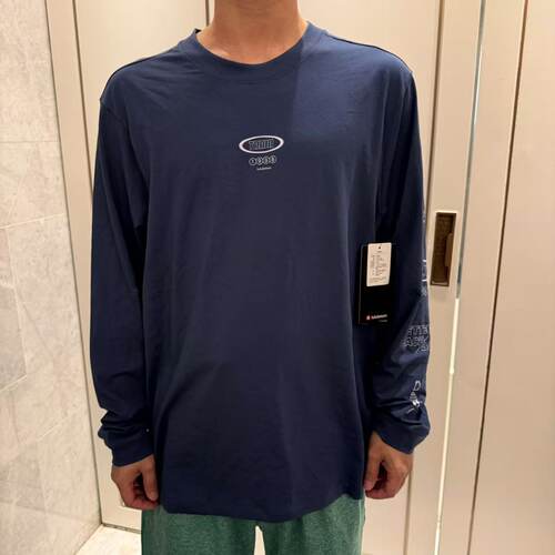 lululemon zeroed in 男士运动长袖T恤 图案款