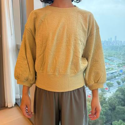 lululemon Textured Crewneck Pullover 纹理短款卫衣