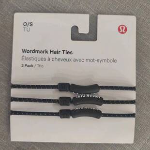 lululemon silicone hair ties 3pack 发圈 3根一组