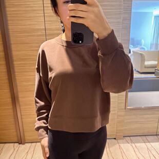 lululemon perfectly oversized 女士短款罗纹圆领卫衣