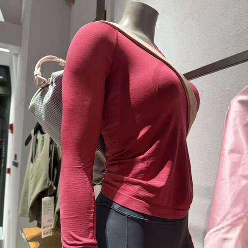 lululemon短款运动长袖