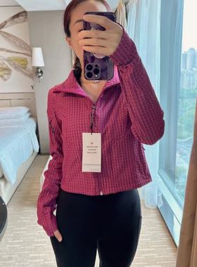 lululemon water-repellent grid fleece hiking jacket女士外套