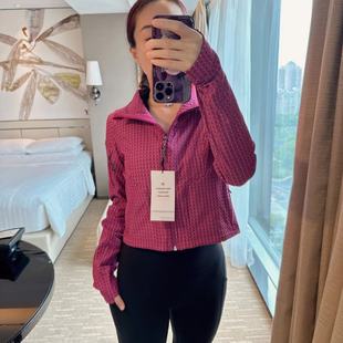 lululemon water-repellent grid fleece hiking jacket女士外套