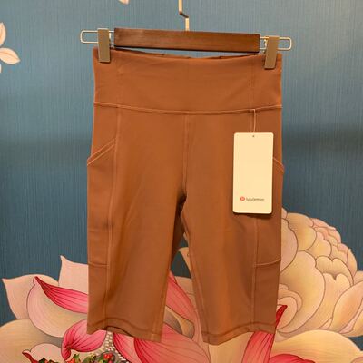 lululemon运动5分骑行裤分裤