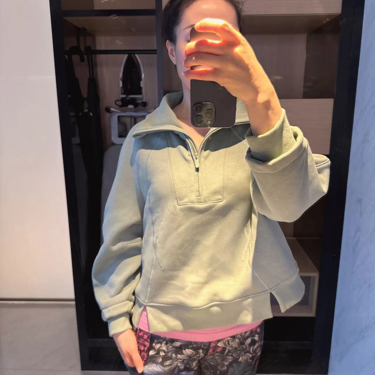 lululemon plush fleece funnel-neck half zip 半拉链立领卫衣