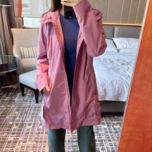 女士防风防雨风衣外套透气内衬