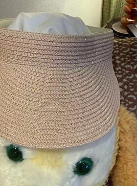 lululemon paper straw removable sweatband visor 防晒帽