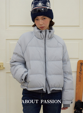 About Passion · 冬季拼色设计立领短款羽绒服