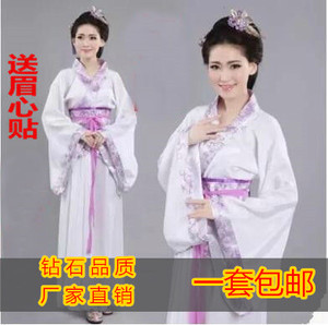 2015新款汉服单绕曲裾古装仙女装汉服女襦裙装双绕曲裾表演出服