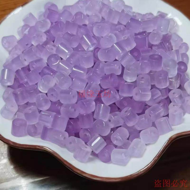 精品石英岩玉翡翠色散珠冰种紫罗兰色6*6mm桶珠手串项链耳环配珠,珠宝/钻石/翡翠,翡翠裸石/蛋面,淘宝优惠券,粉丝福利购,淘宝优惠卷
