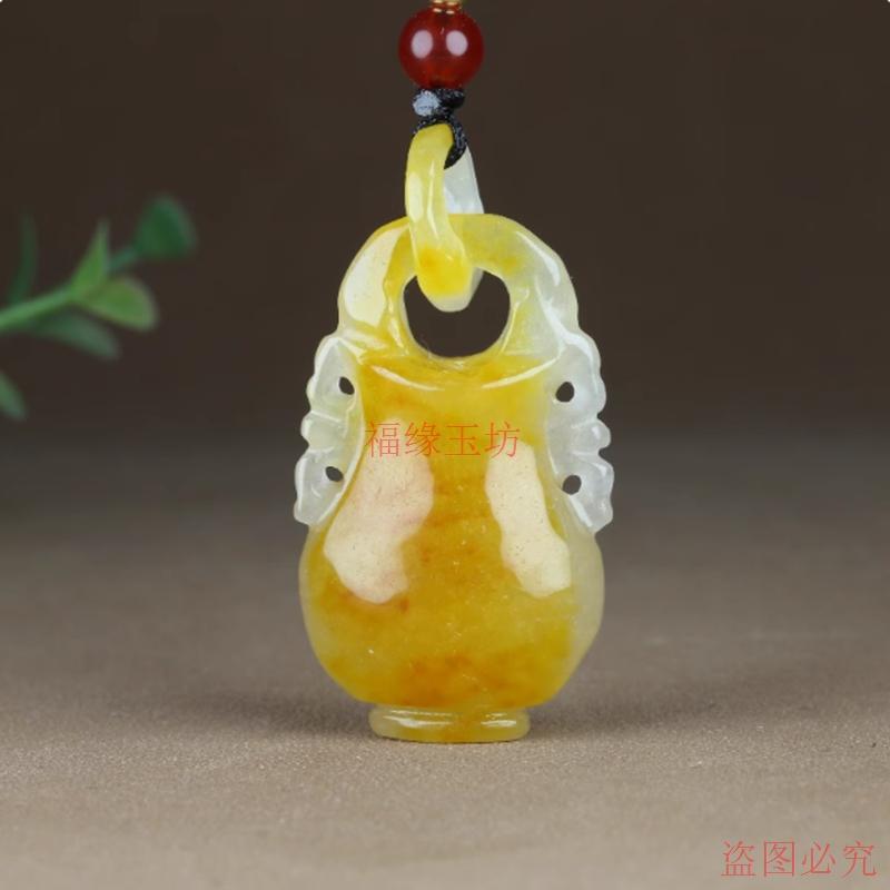 玉瓶挂件平平安安男女同款颈饰