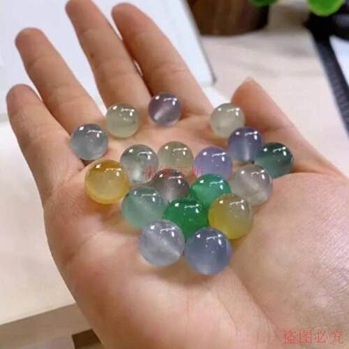 精品缅甸翡翠散珠多巴胺马卡龙色系玉石珠子手工diy手串项链