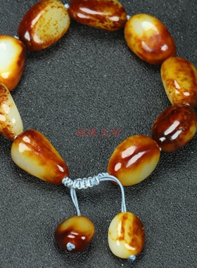 新疆和田玉籽料羊脂白玉手串