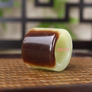 精仿新疆和田玉糖玉扳指男款大拇指指环戒指文玩扳指