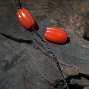 天然保山南红南瓜珠满色满肉桶珠雕刻南瓜珠腰珠顶珠手链备云配饰