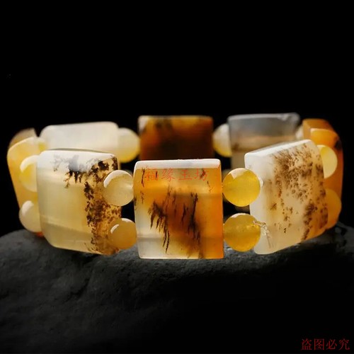 云南黄龙玉手链水草花手链