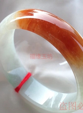 冰糯种红翡翠珠宝玉镯子