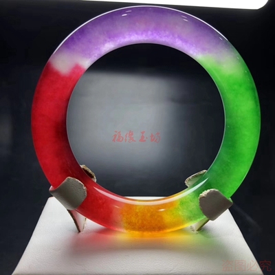 翡翠冰种阳绿天然手镯