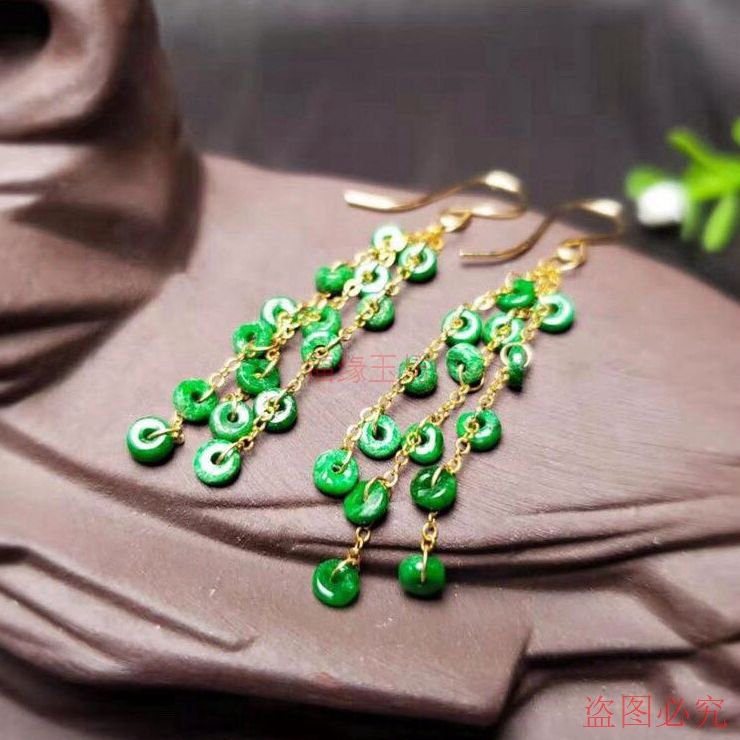 辣绿算盘珠阳绿平安扣