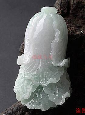 天然翡翠缅甸男士冰糯种玉坠