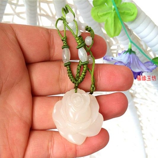 玉石梨花项链寂寞空庭春欲晚琳琅同款毛衣链长郑同款爽古风吊女