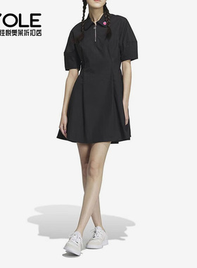 Adidas/阿迪达斯正品neo草莓熊女子新款透气运动翻领连衣裙IP4022