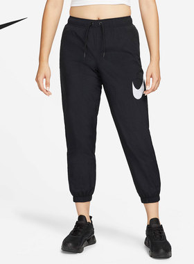 Nike/耐克正品女子舒适系带梭织收口运动休闲长裤 DM6184-010