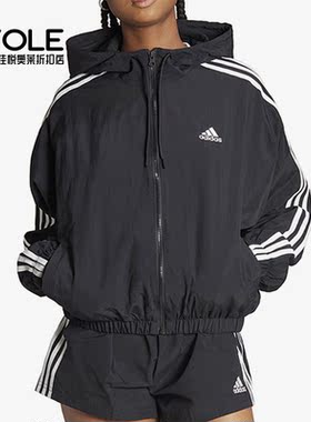 Adidas/阿迪达斯正品新款女子运动休闲连帽外套HT3399