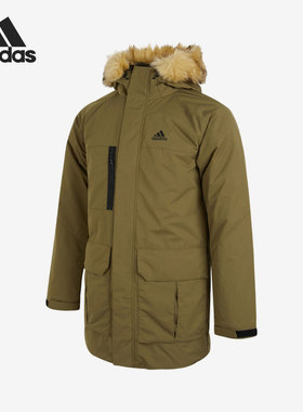 Adidas/阿迪达斯正品冬季新款男子连帽保暖羽绒服外套H20765