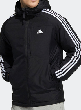 Adidas/阿迪达斯正品男子冬季户外运动保暖鸭绒羽绒服 H23080
