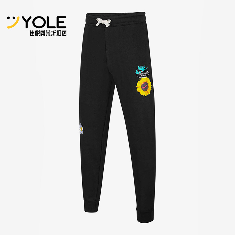 耐克春季大童运动休闲系带长裤