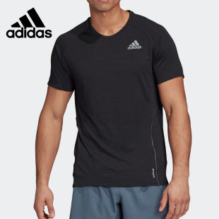 新款 Adidas 阿迪达斯正品 夏季 FM7637 男子休闲圆领运动短袖