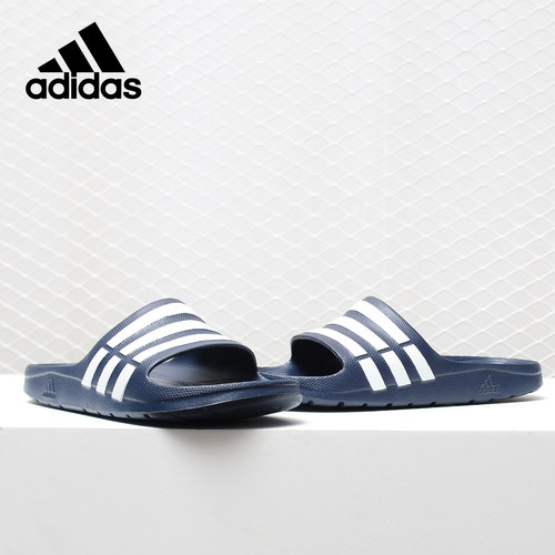 Adidas/阿迪达斯正品Duramo Slide户外轻便沙滩男女凉拖鞋 G15892