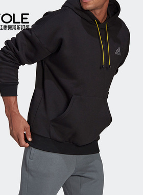 Adidas/阿迪达斯正品春季新款男子加绒休闲连帽卫衣GL5693