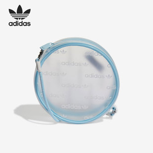 阿迪达斯正品 Adidas 三叶草新款 透明小包时尚 单肩包HS5002