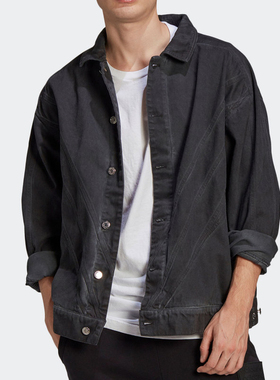 Adidas/阿迪达斯正品FSHN DENIM JKT 男子复古休闲运动外套GN3292