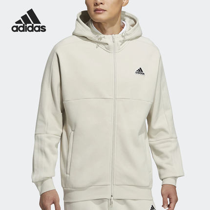 Adidas/阿迪达斯正品男子舒适连帽运动休闲夹克外套 HG1833