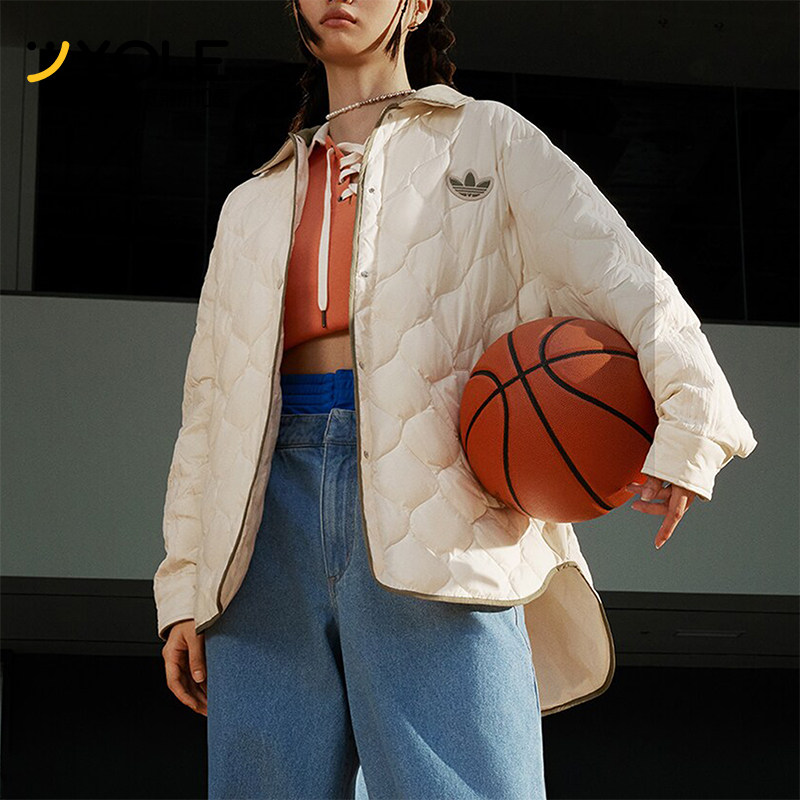 Adidas/阿迪达斯正品三叶草女子轻薄保暖运动羽绒服IN0979 IN0980