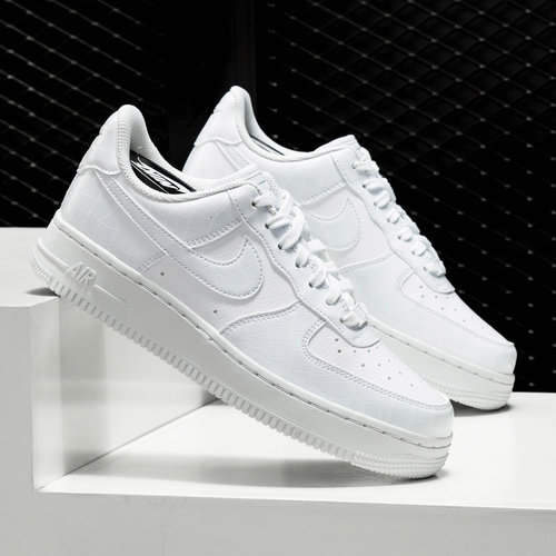 Nike/耐克正品Air Force 1 AF1白菱格蛇纹女子空一号板鞋AO2132