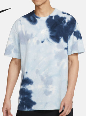 Nike/耐克正品休闲男子时尚潮流扎染印花短袖T恤 DD2721-104